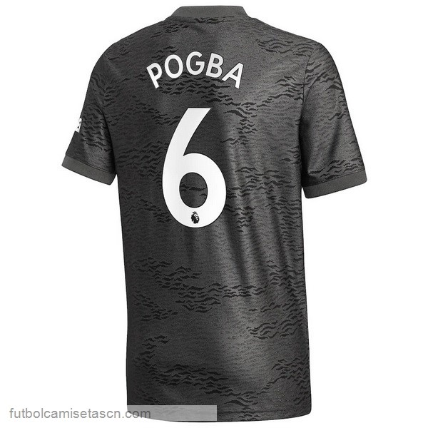 Camiseta Manchester United NO.6 Pogba 2ª 2020/21 Negro